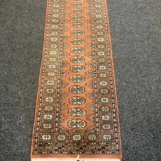 Pakistan Hand Knotted Woolen Carpet Runner - 186cm x 65cm