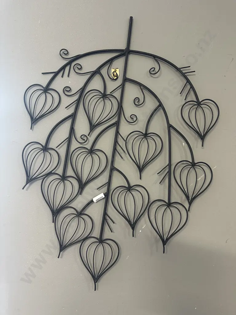 Black Steel Garden Art Trellis. 77 x 52cm Image 1++