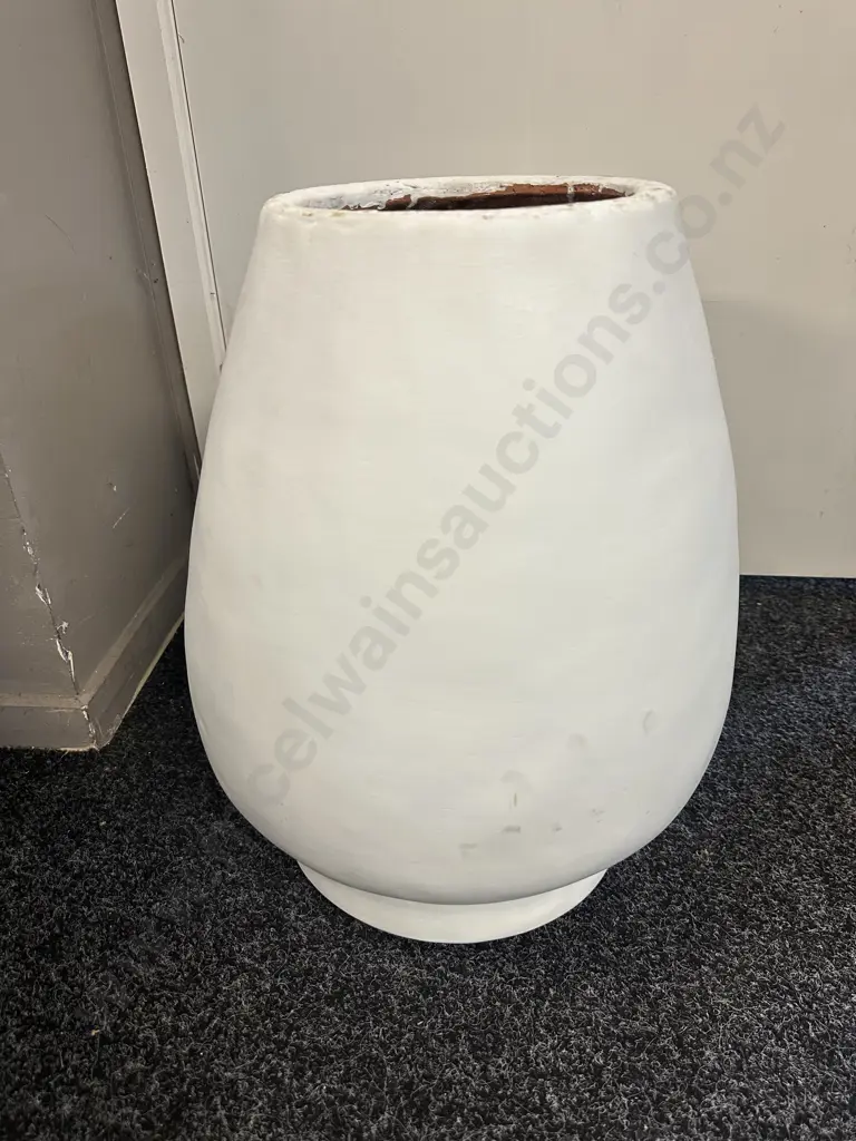 Footed White Floor Vase H49cm. Image 1++