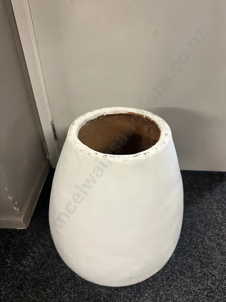 Footed White Floor Vase H49cm. Image 1++