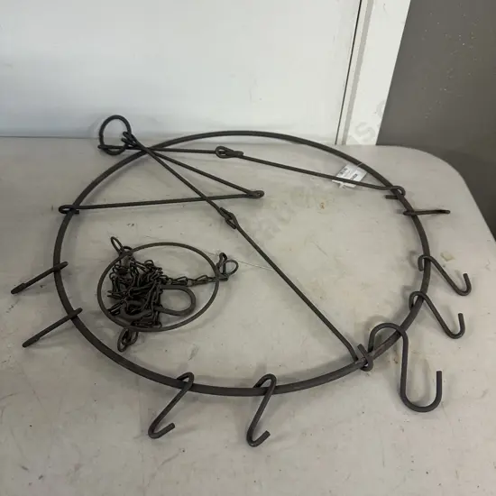 Dried Flower Herb Rack With Hooks