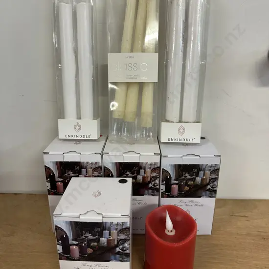 Selection Of Candles Including 3D Flame Swing