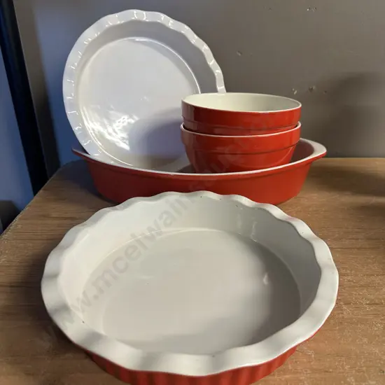 Stevens Red Cassa Bella Stoneware Items Etc