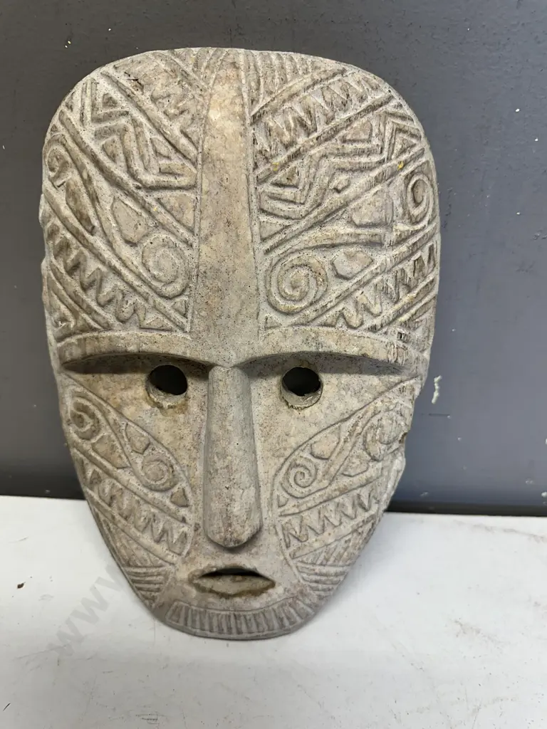 Handcrafted Wooden Wall Mask. 31.5 x 20cm Image 1++