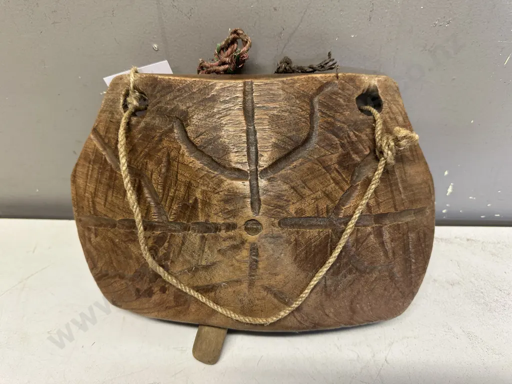 Large Wooden Cow Bell. 22 x 30cm Image 1++