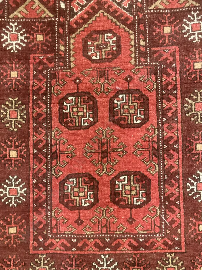 Afghan Persian Rug (Wool Hand Knotted) - 71cm x 110cm Image 1++