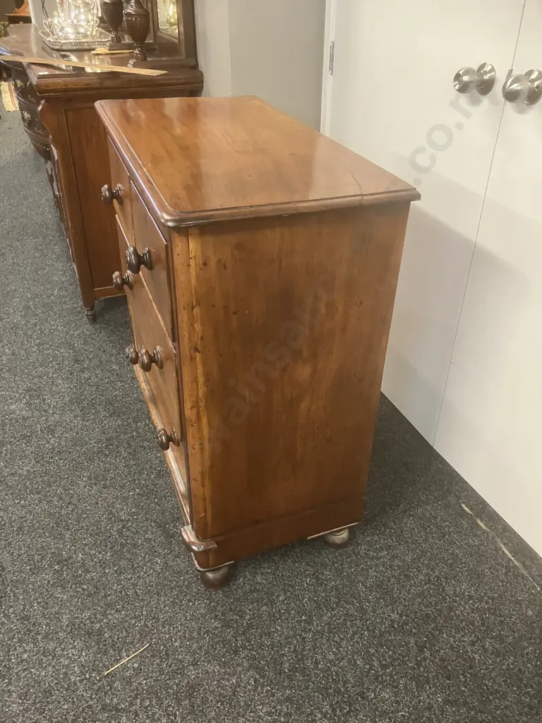 English Antique Chest of Drawers. H96 W91 D45cm Image 1++