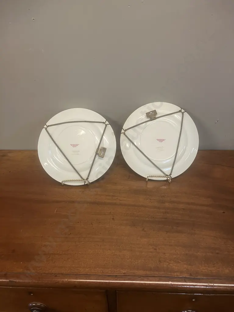 Pair of Furnivals Plates With Crest of 3rd Battalion The Royal Anglian Regiment (The Pompadours) Image 1++