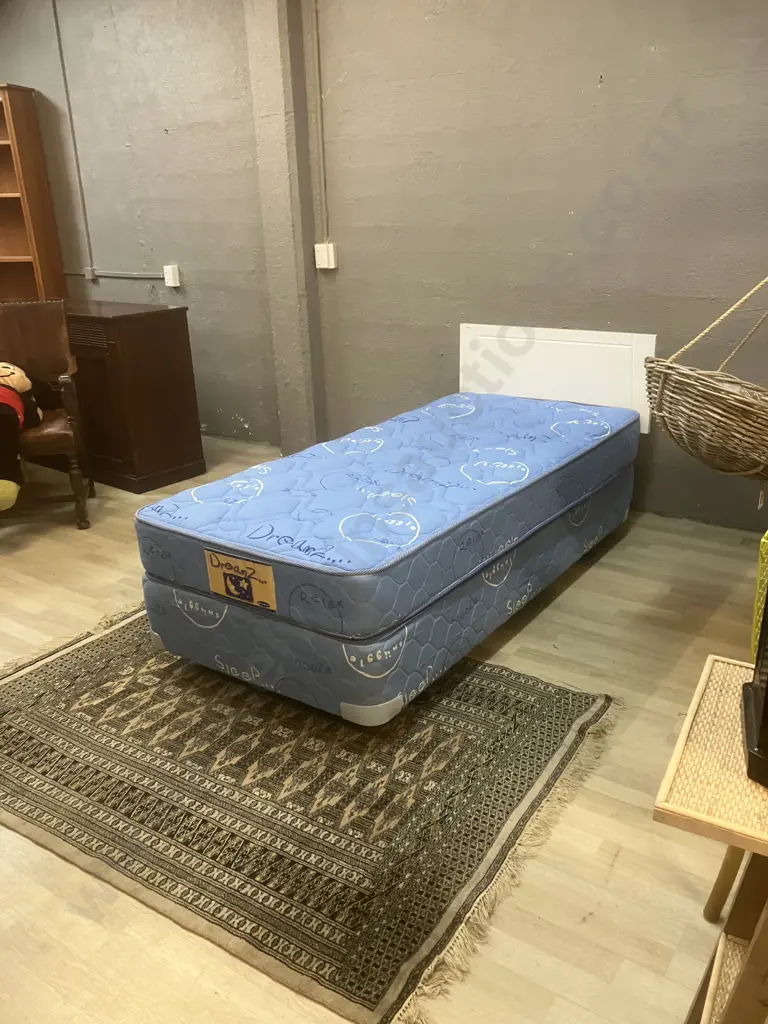 Sleepyhead Dream Zone Single Mattress & Base With White Headboard Image 1++