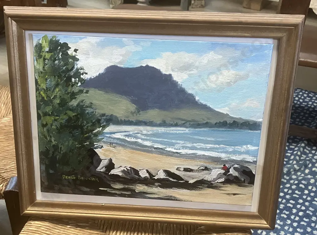 "Oceanside" The Mount by Renee Benner - Acrylic. 30 x 38cm Image 1++