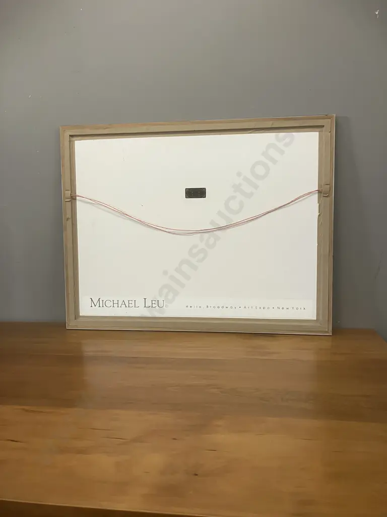 Michael Leu "Hello, Broadway" Framed Art Print. 67 x 87cm Image 1++