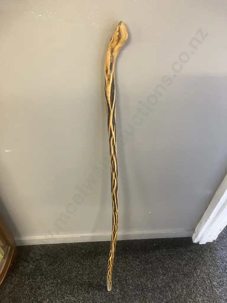 Natural Wood Knob Walking Stick. L98cm Image 1++