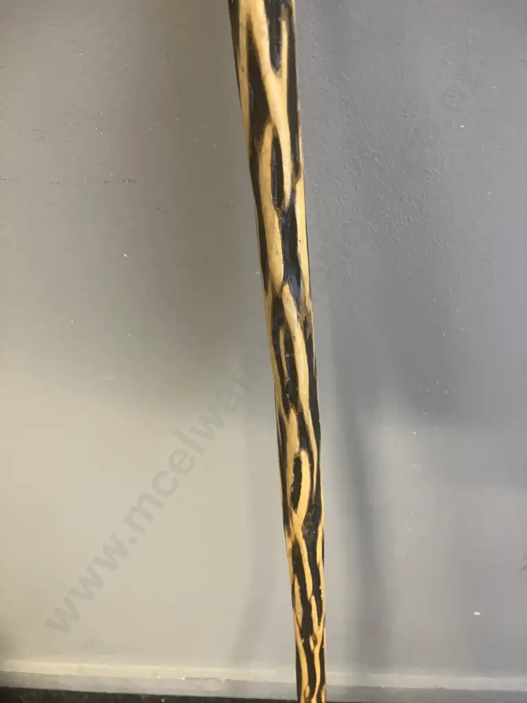 Natural Wood Knob Walking Stick. L98cm Image 1++