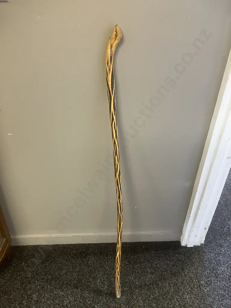 Natural Wood Knob Walking Stick. L98cm Image 1++
