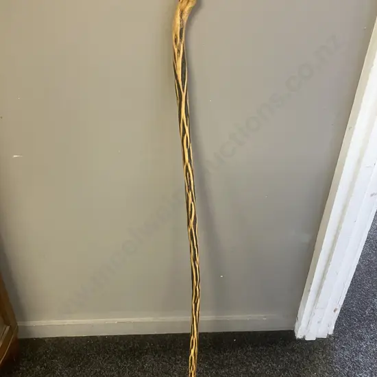 Natural Wood Knob Walking Stick. L98cm