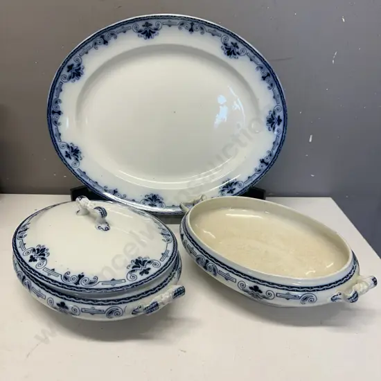 Regal Leightons Pottery Serving Platter & Dishes