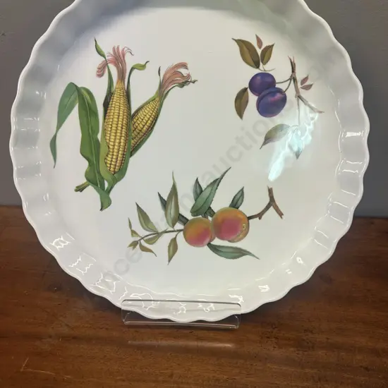 Royal Worcester Evesham Gold Flan/Quiche Dish Dia35cm.