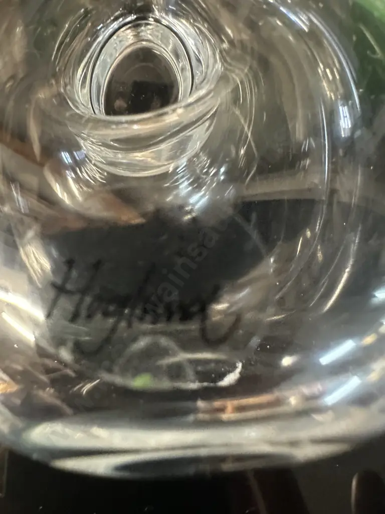 Art Glass Bottles Including Hoglund Pear Shape & Green Bottle Image 1++