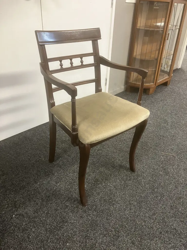 Regency Style Carver Dining Chair Image 1++