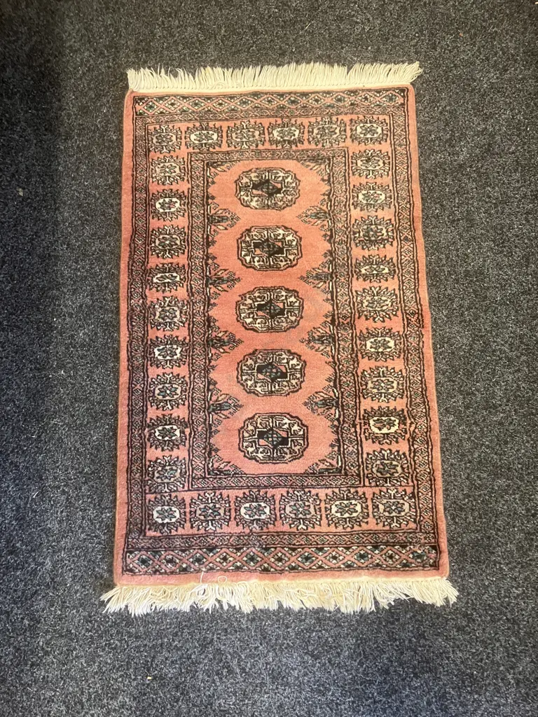 Pakistan Hand Knotted Woolen Carpet - 62cm x 100cm Image 1++
