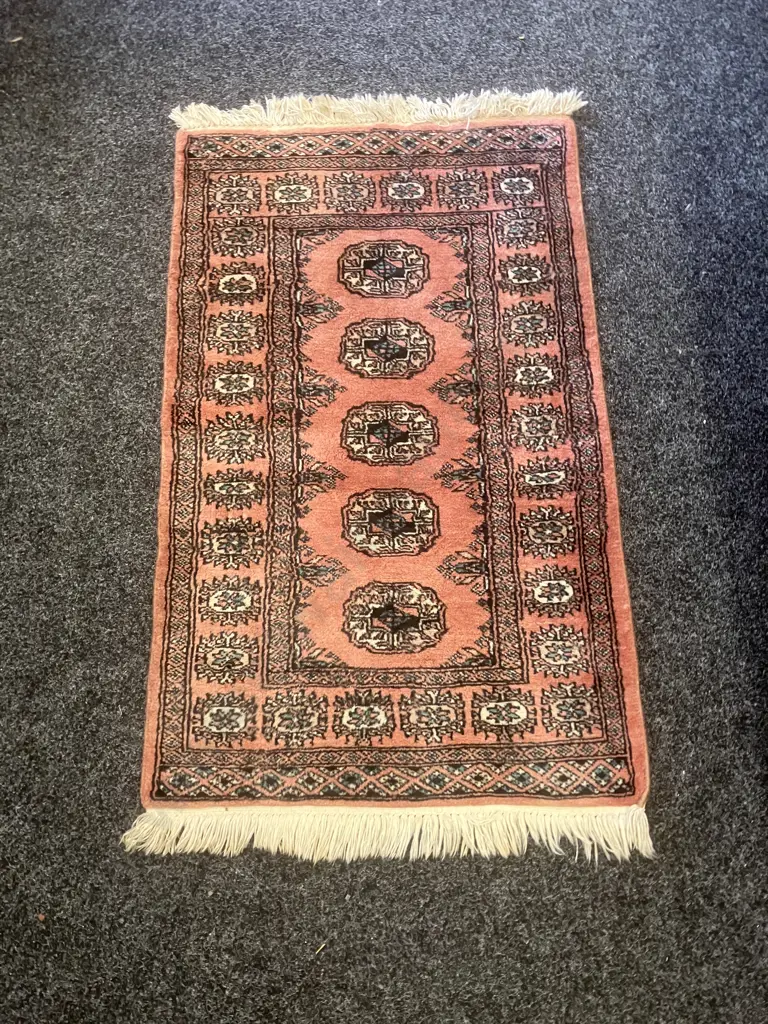 Pakistan Hand Knotted Woolen Carpet - 62cm x 100cm Image 1++