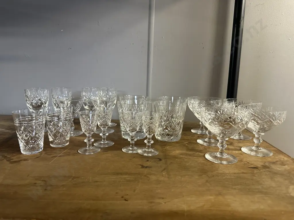 Selection Of Crystal Glasses  Image 1++