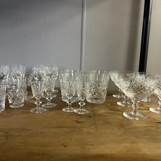 Selection Of Crystal Glasses 