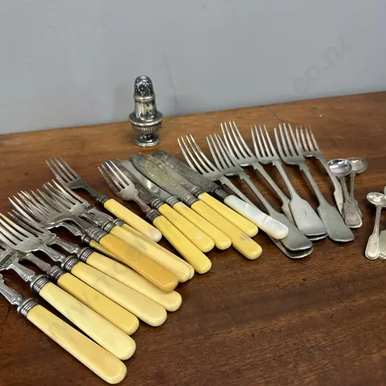 Selection Of Silverware Cutlery Items