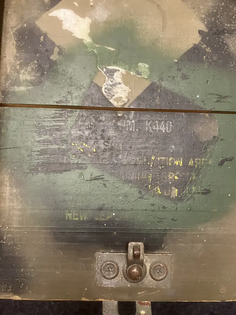 Wooden New Zealand Army Storage Crate Stamped Anti Personnel Mine K440 Qty: 6 Sets Image 1++