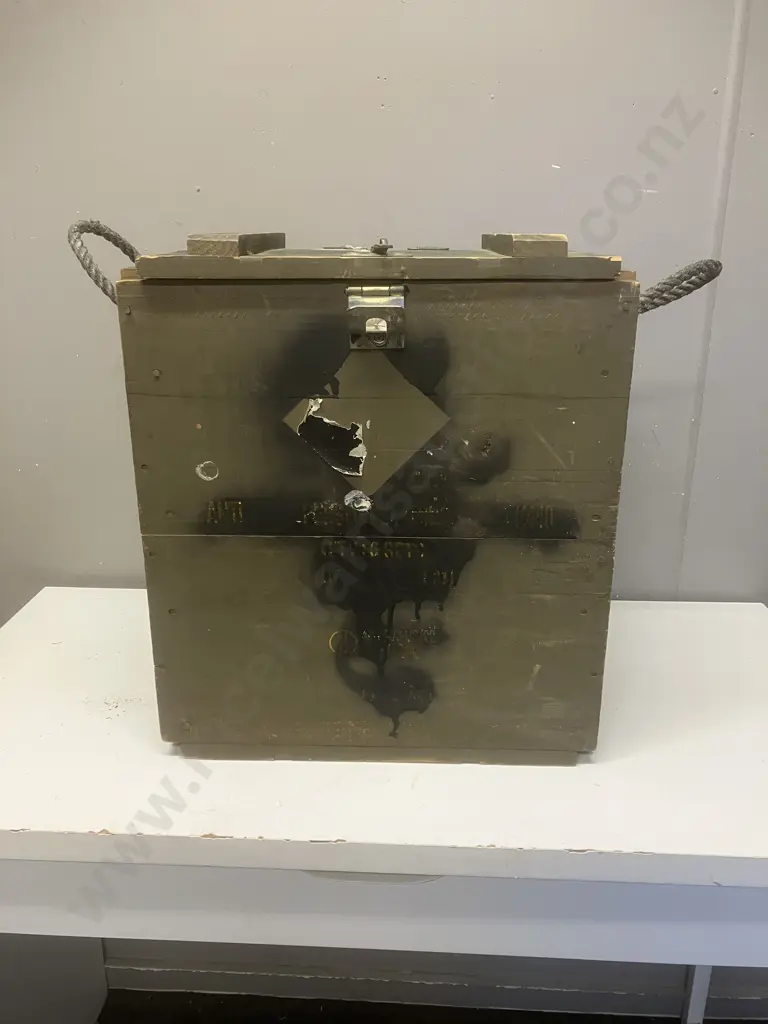 Wooden New Zealand Army Storage Crate Stamped Anti Personnel Mine K440 Qty: 6 Sets Image 1++