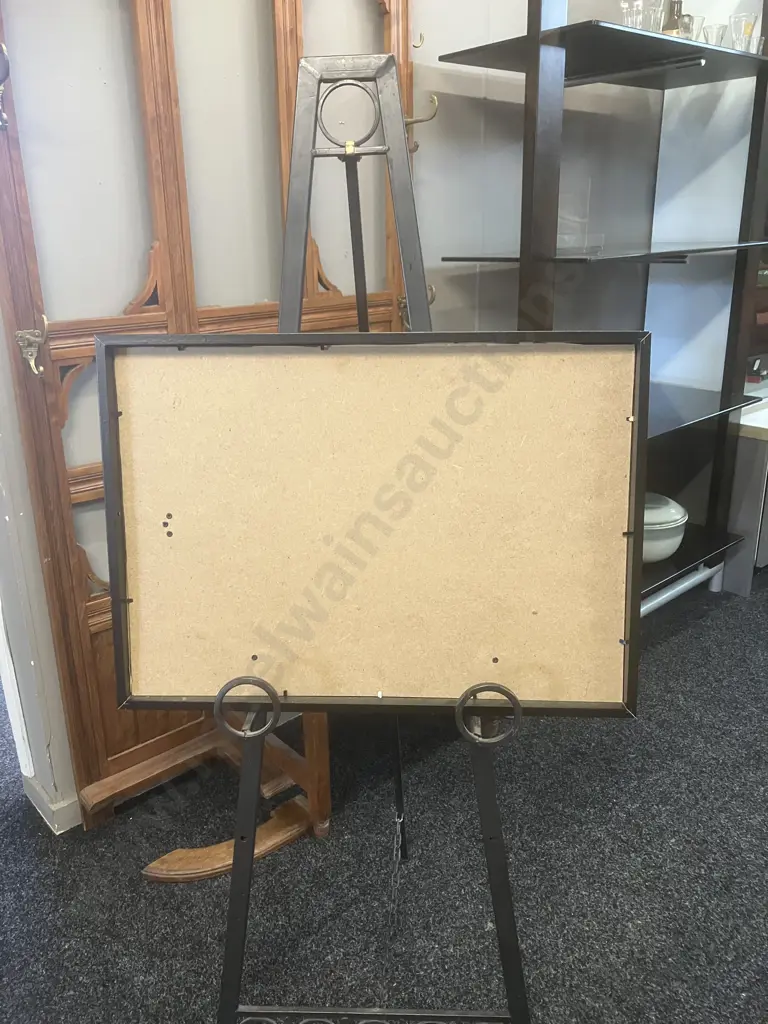 Framed Map Of The World War Front's Dated Events. 44 x 62cm Image 1++