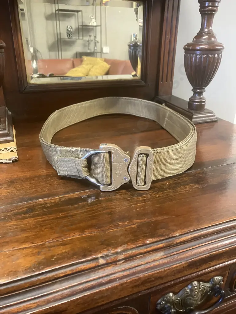 Twin Needle (New Zealand Made) Riggers Belt, Austri Alpin Cobra D-Ring Buckle, Small - 70cm 85cm Image 1++