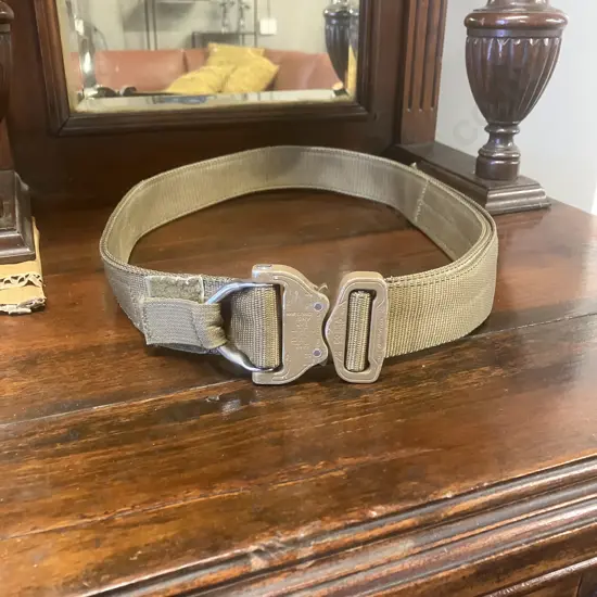Twin Needle (New Zealand Made) Riggers Belt, Austri Alpin Cobra D-Ring Buckle, Small - 70cm 85cm