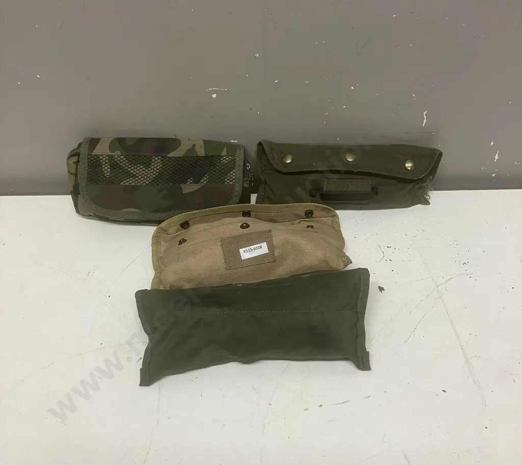 Four Cleaning Kit Pouches With Assorted Contents Image 1++