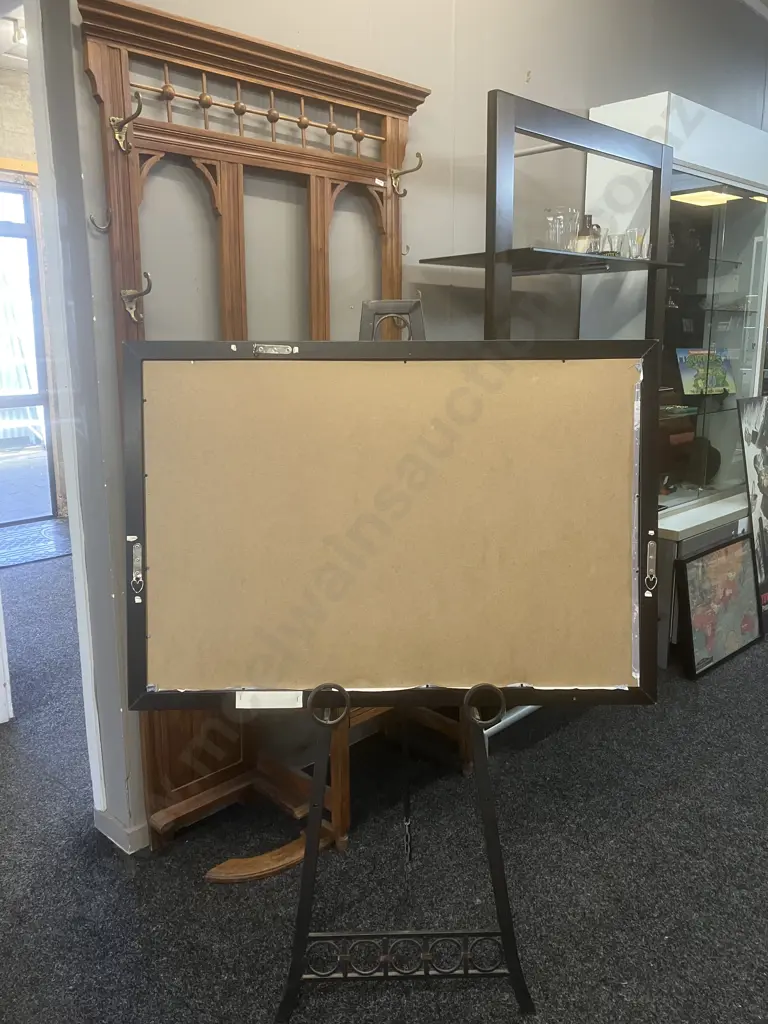 Framed World Map. 67 x 97cm Image 1++