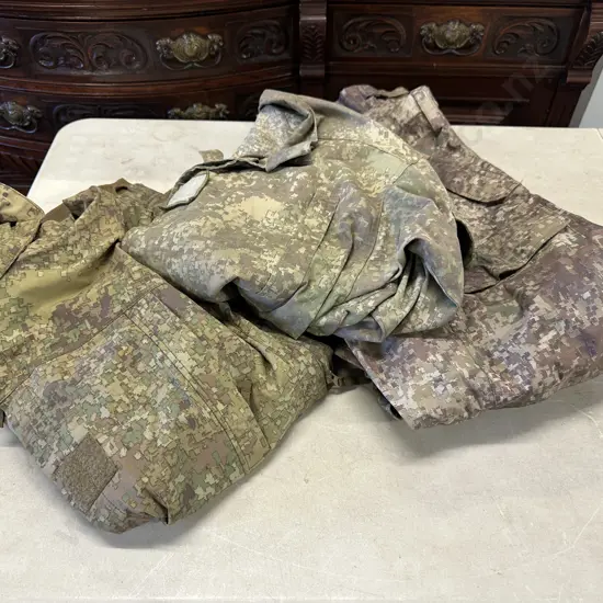 New Zealand Army Defence Force Multi-Terrain Camouflage Uniform Field Shirt, Wet Weather Pants & Jacket.