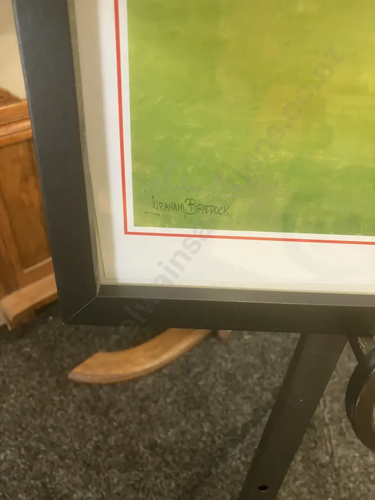 1RNZIR Colours Presentation 12 April 1997 - Graham Braddock 198/200 Limited Edition Framed Print. 44 x 62cm Image 1++