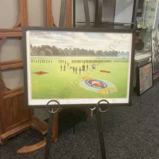 1RNZIR Colours Presentation 12 April 1997 - Graham Braddock 198/200 Limited Edition Framed Print. 44 x 62cm
