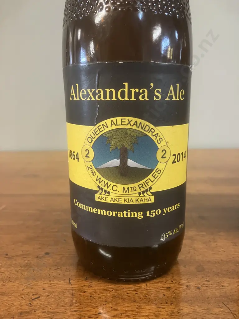 Alexandra's Ale Commemorating 150 Years Queen Alexandra's 2nd WWC MTD Rifles 1864 to 2014 - Bottles Only Image 1++