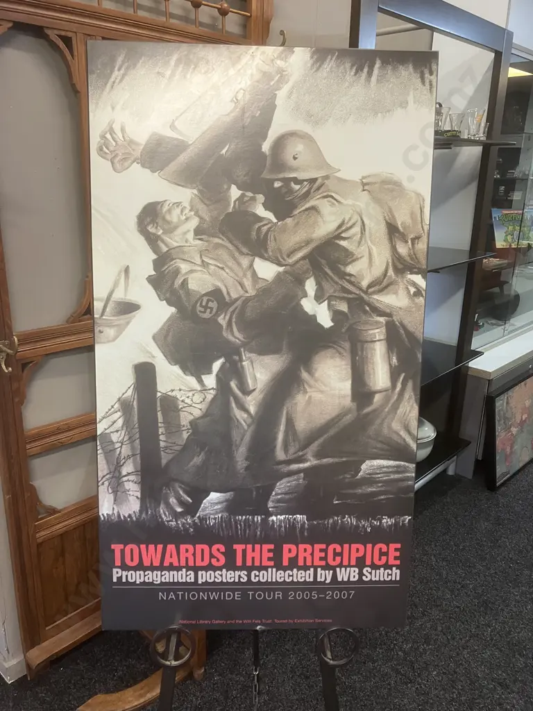 'Towards The Precipice' Propaganda Posters Nationwide Tour 2005-2007 99 x 55cm Wood Block Mount Image 1++