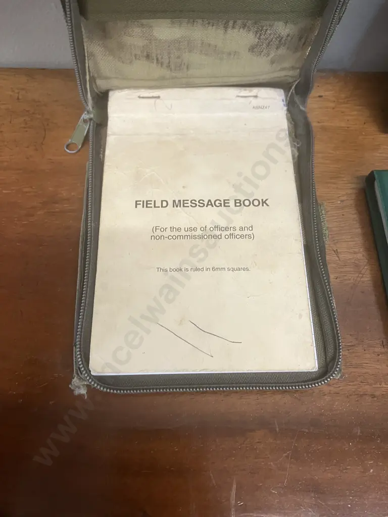 Web-tex Field Message Book Cover With Pad & Pens, Pair of NZ Army Field Note Books, Camo Covered Field Message Book Etc Image 1++