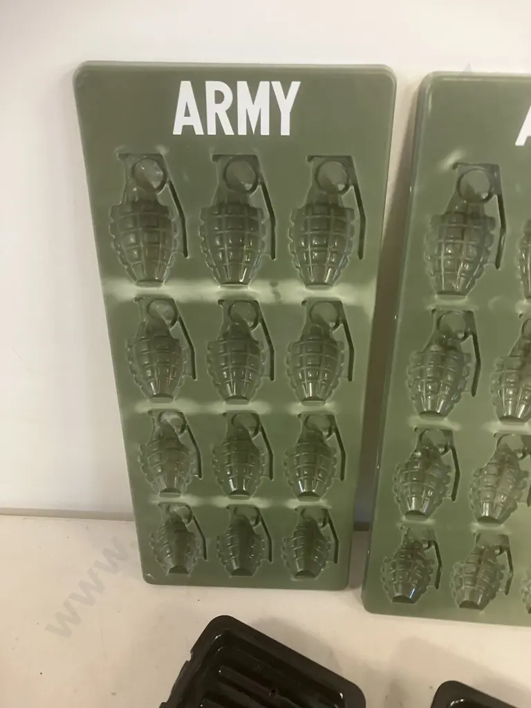 Pair of Grenade & Bullet Ice Makers Image 1++