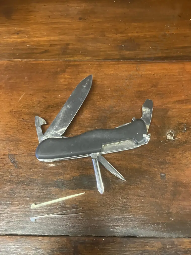 Victorinox Centurion Swiss Army Knife - 111mm, Liner-Locking (Black) Discontinued Image 1++