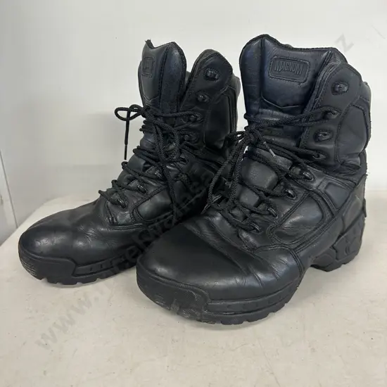Pair Of Black Magnum Elite Force Boots Size UK 8.5