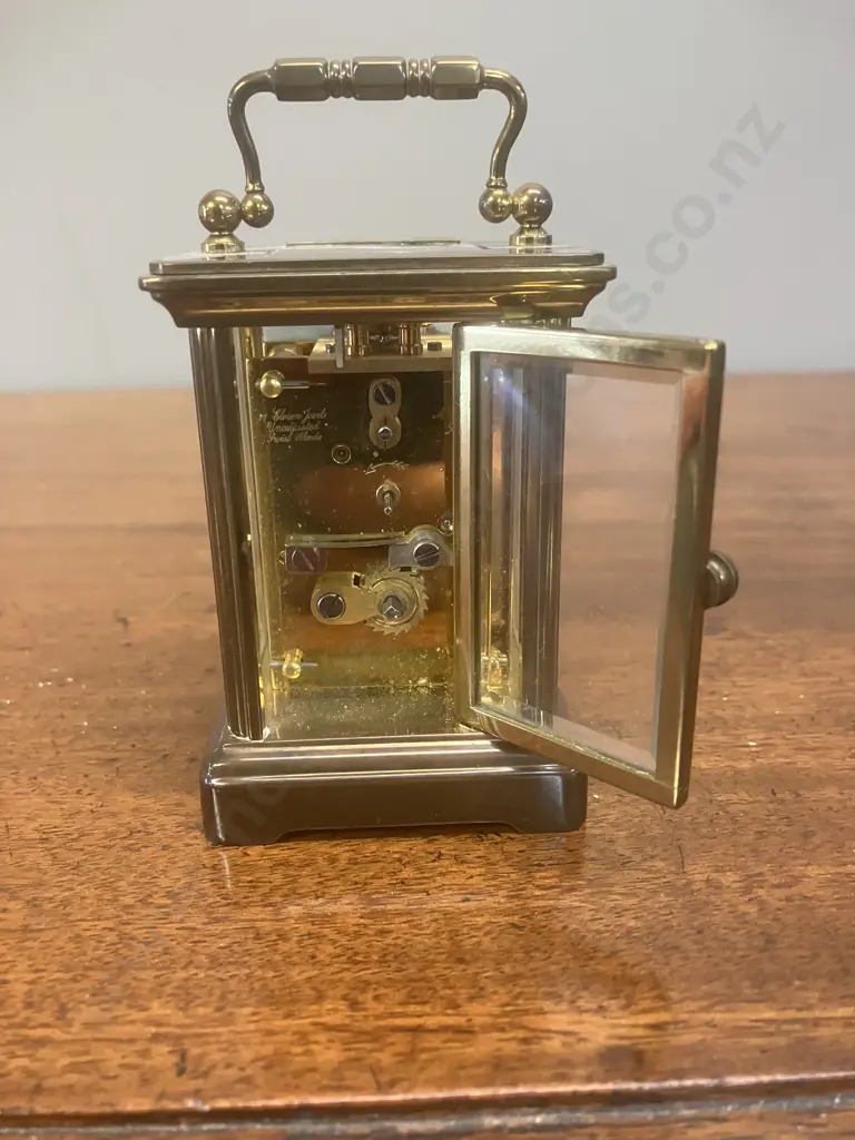 Matthew Norman Brass Carriage Clock Model 1760, 11 Jewel, Swiss Made (No Key) Image 1++