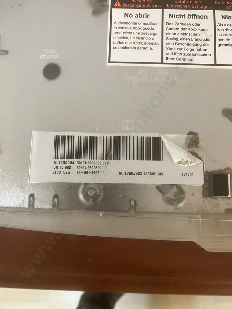 Xbox Console (Crystal Limited Edition) 2004 (Tray Not Functioning) Image 1++