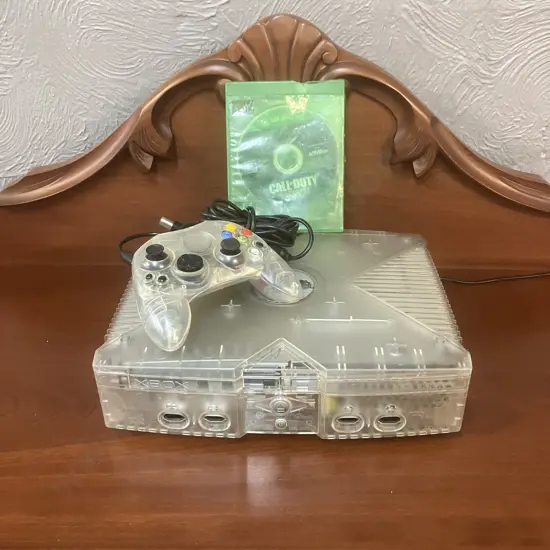 Xbox Console (Crystal Limited Edition) 2004 (Tray Not Functioning)