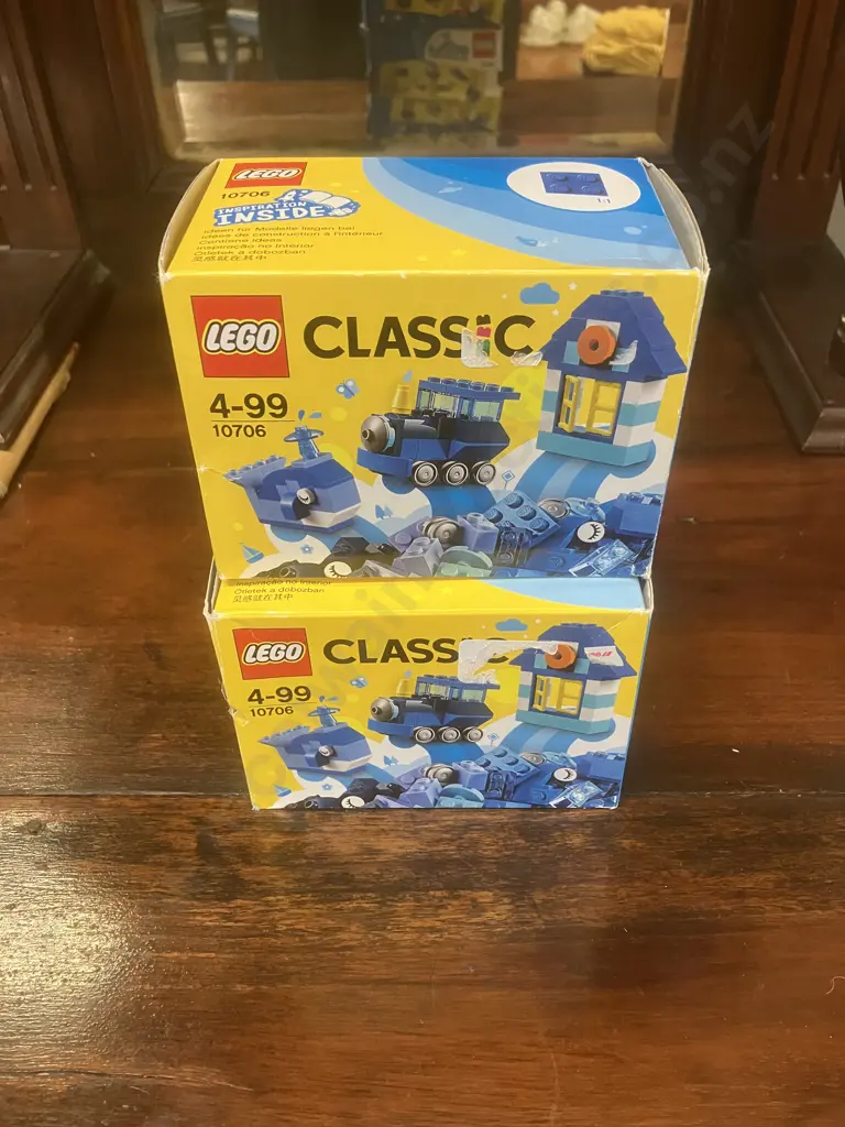 Pair of Lego Classic 10706 Blue Creativity Boxs Image 1++