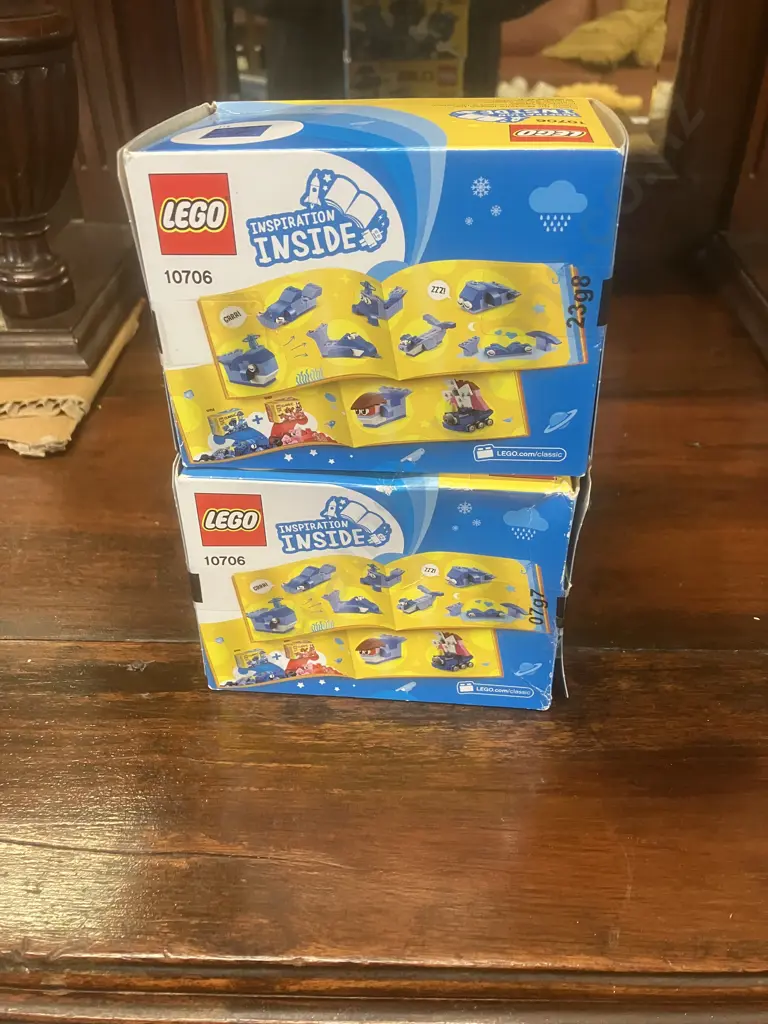 Pair of Lego Classic 10706 Blue Creativity Boxs Image 1++
