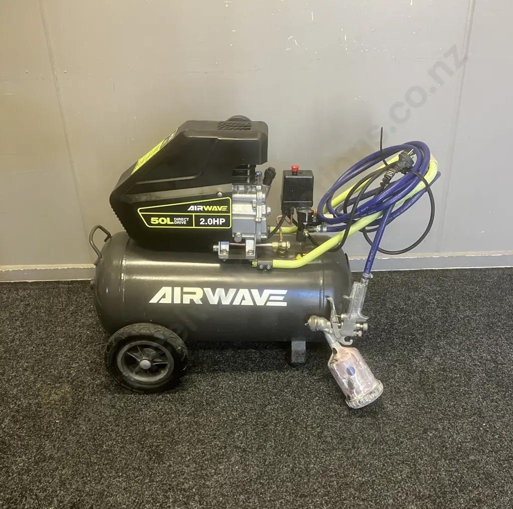 Ryobi Airwave 2.0HP 50L Direct Drive Air Compressor, RA-C2550, 2 Outlets 1500W 115PSI 8Bar, 120 L/Min Image 1++